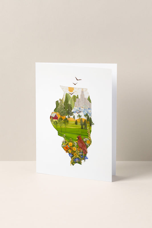 "Illinois" Greeting Card