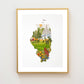 "Illinois" Flower Print