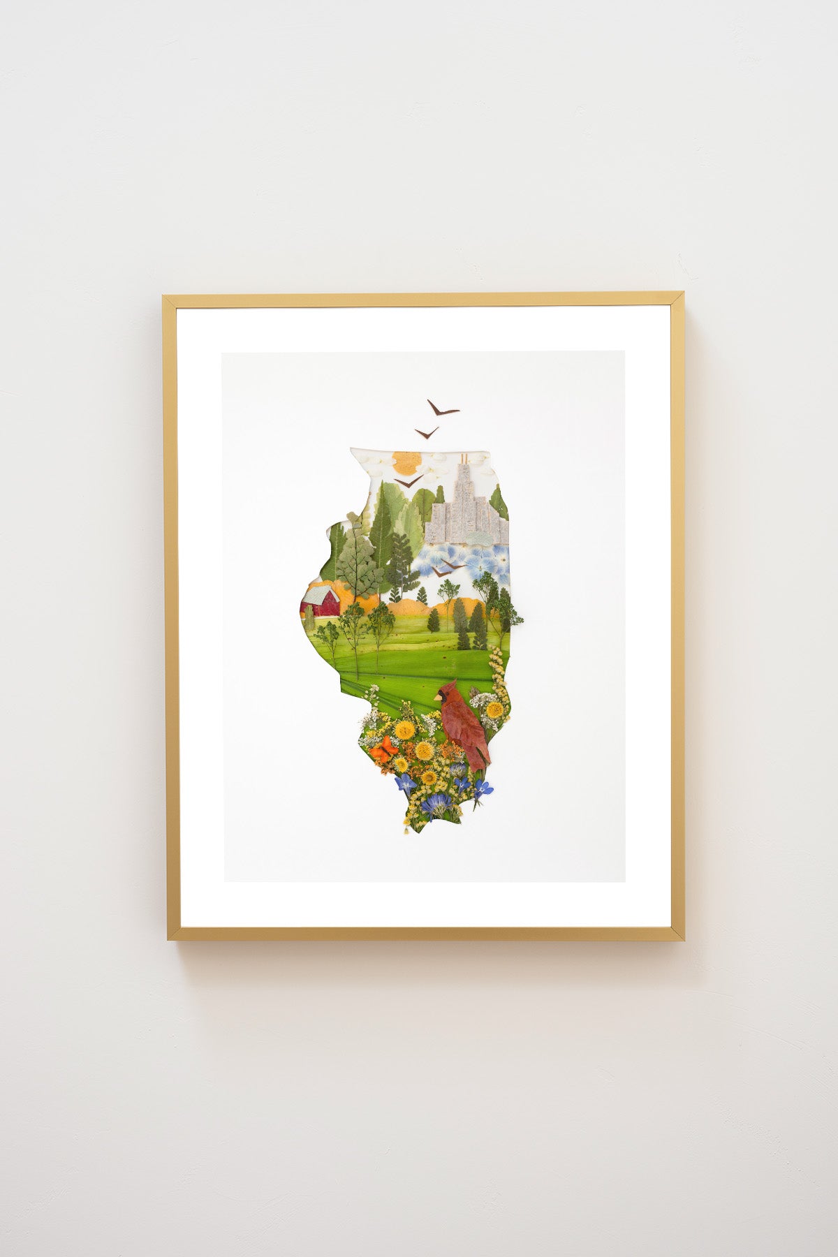 "Illinois" Flower Print