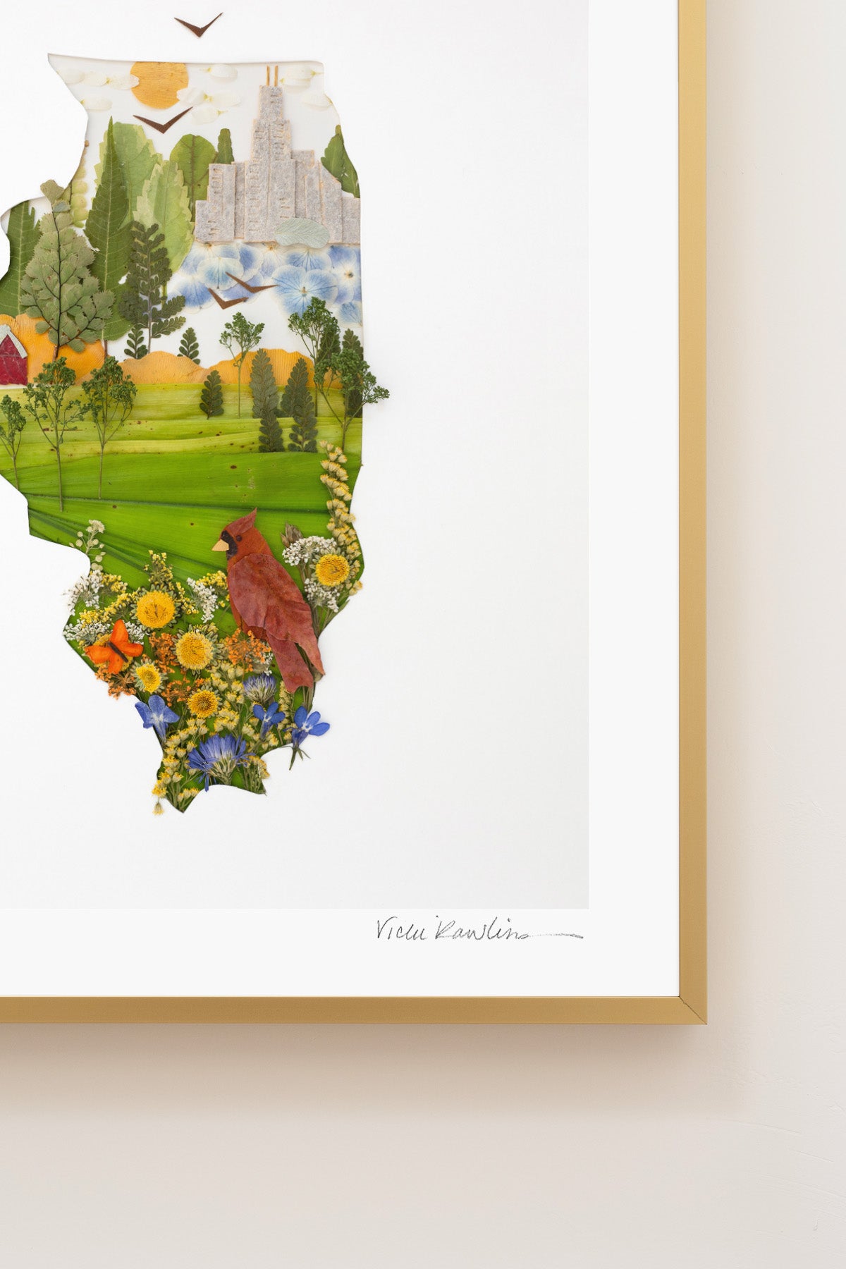 "Illinois" Flower Print