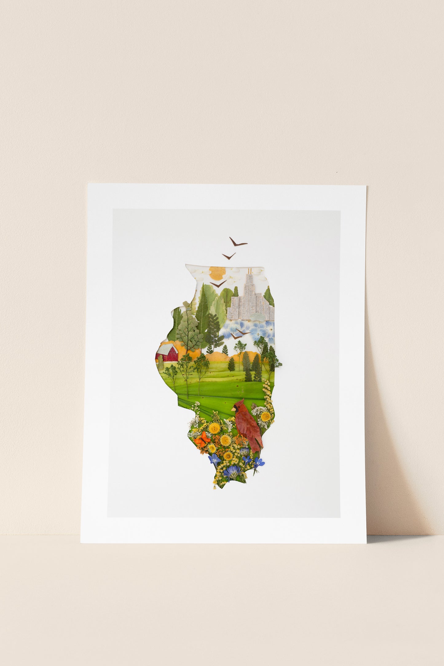 "Illinois" Flower Print