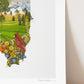 "Illinois" Flower Print