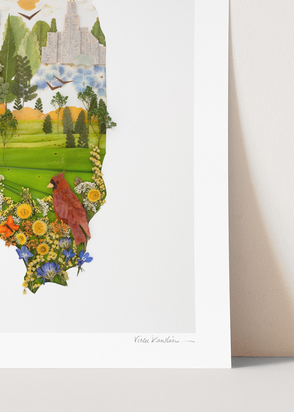 "Illinois" Flower Print