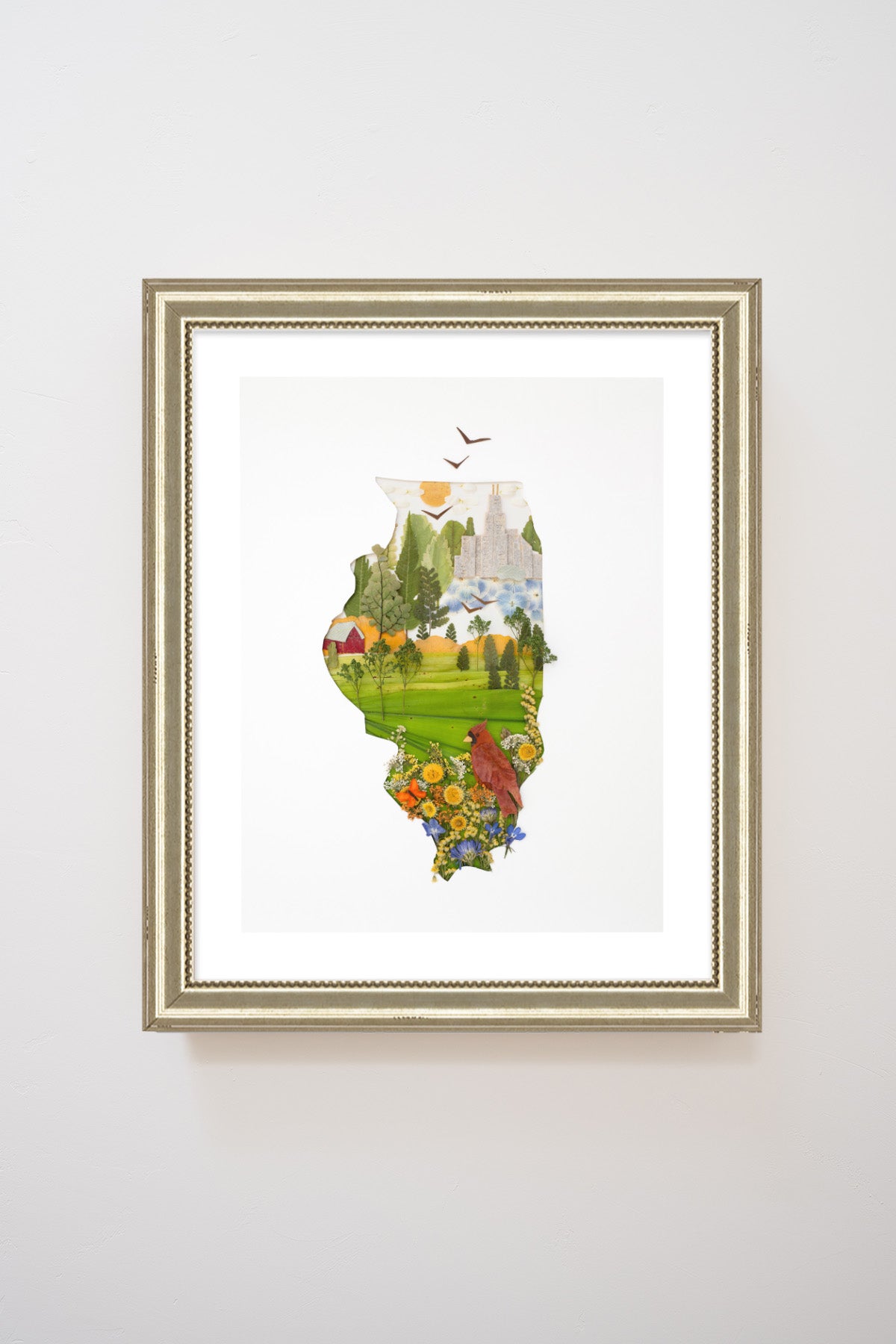 "Illinois" Flower Print