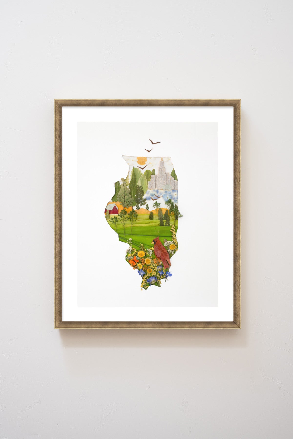 "Illinois" Flower Print