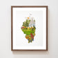 "Illinois" Flower Print