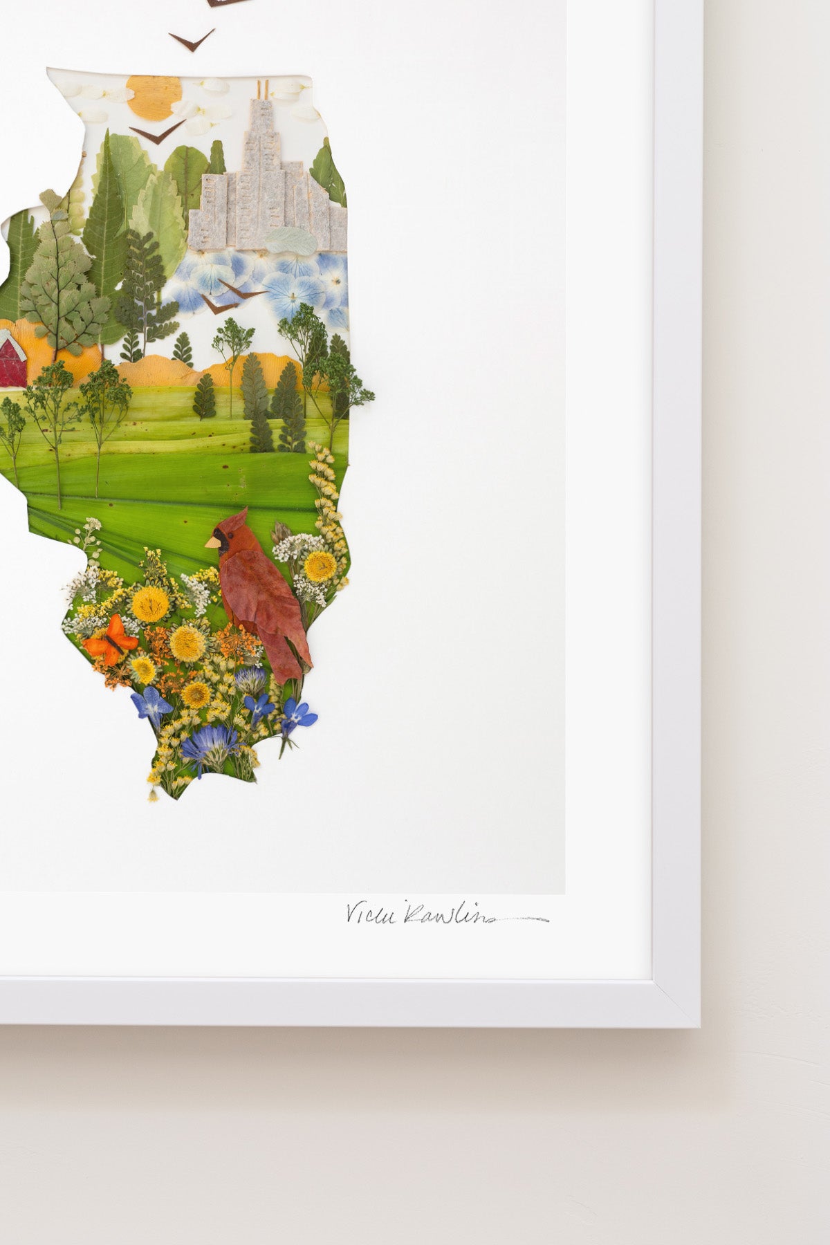 "Illinois" Flower Print