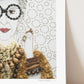 "Iris" Flower Print