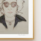 "John Lennon" Flower Print