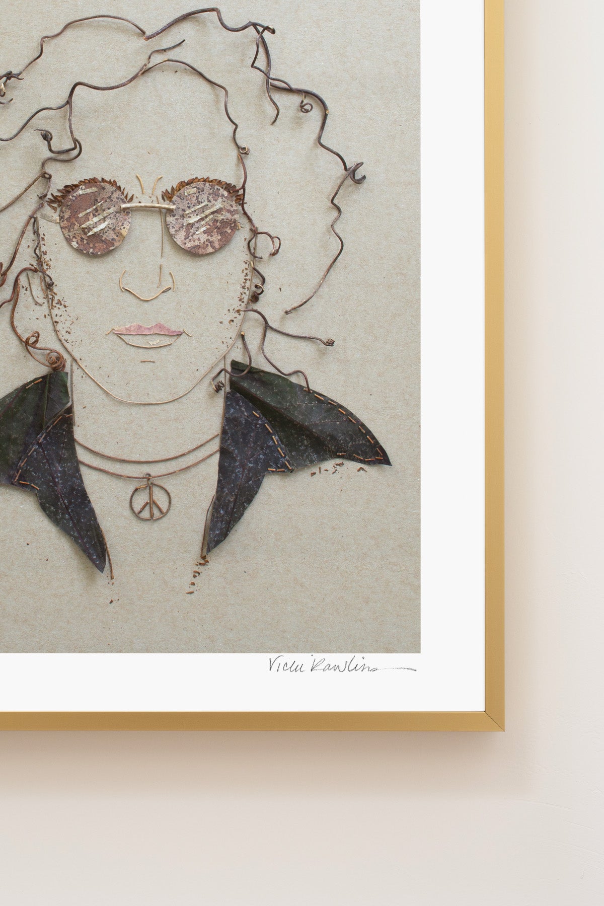 "John Lennon" Flower Print