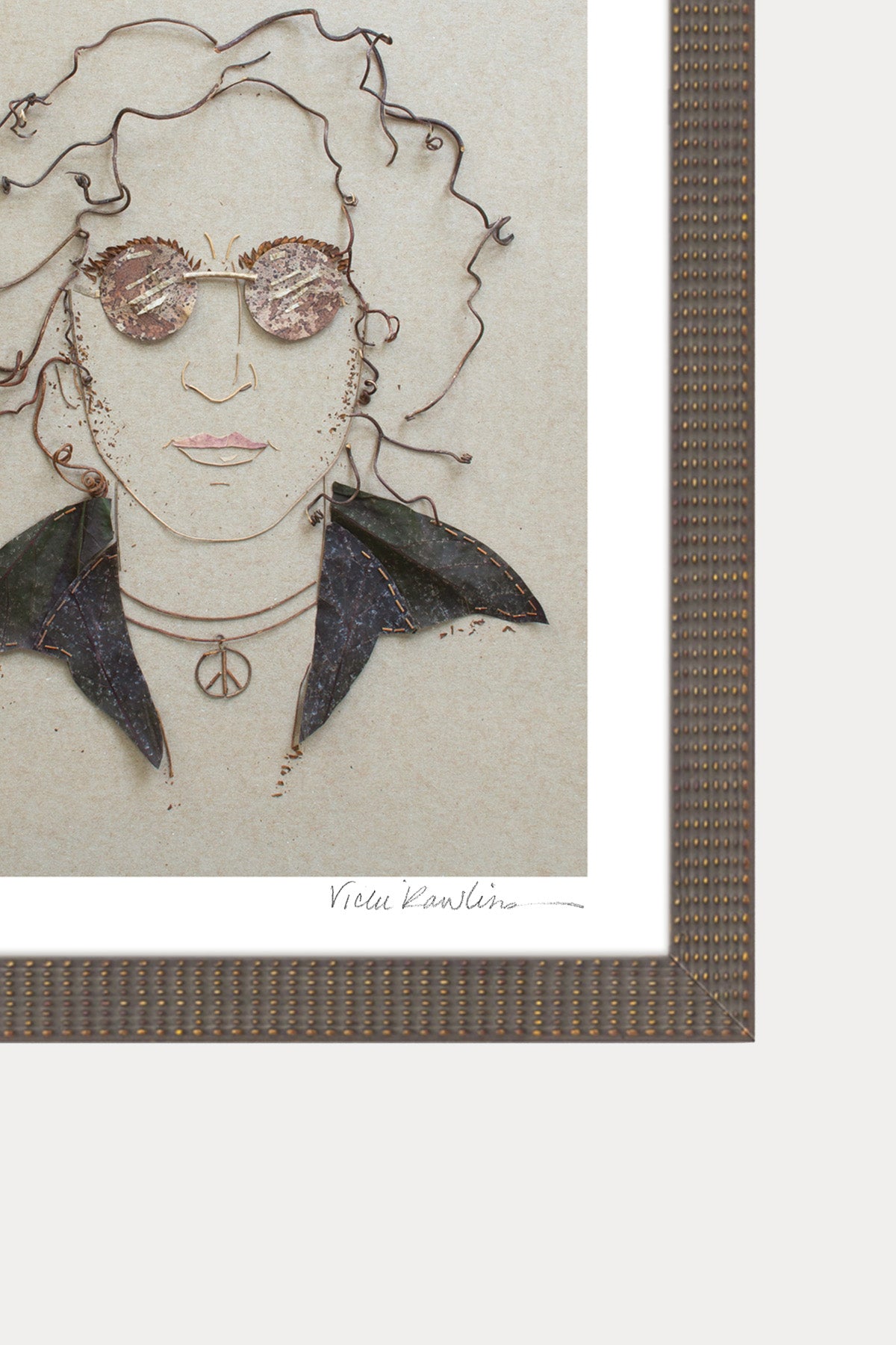 "John Lennon" Flower Print