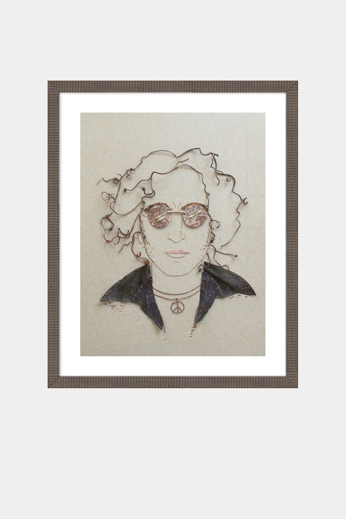 "John Lennon" Flower Print