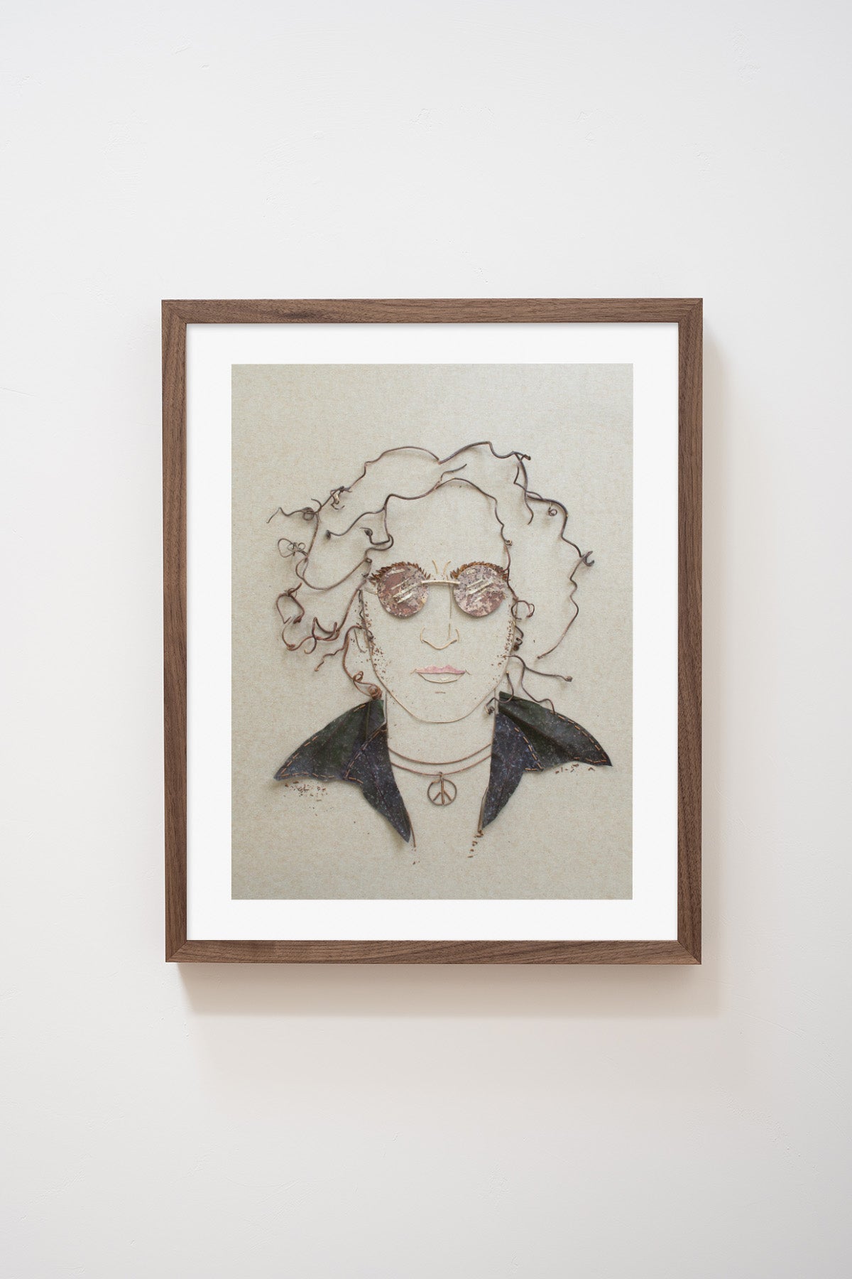 "John Lennon" Flower Print