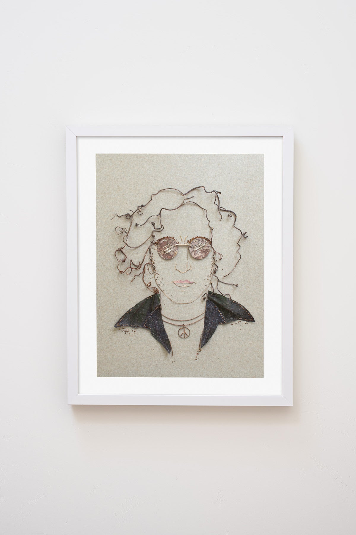 "John Lennon" Flower Print