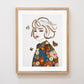 "Just Breathe" Flower Print