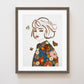 "Just Breathe" Flower Print