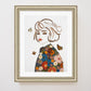 "Just Breathe" Flower Print