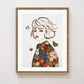 "Just Breathe" Flower Print
