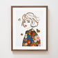 "Just Breathe" Flower Print