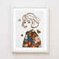 "Just Breathe" Flower Print
