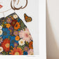 "Just Breathe" Flower Print