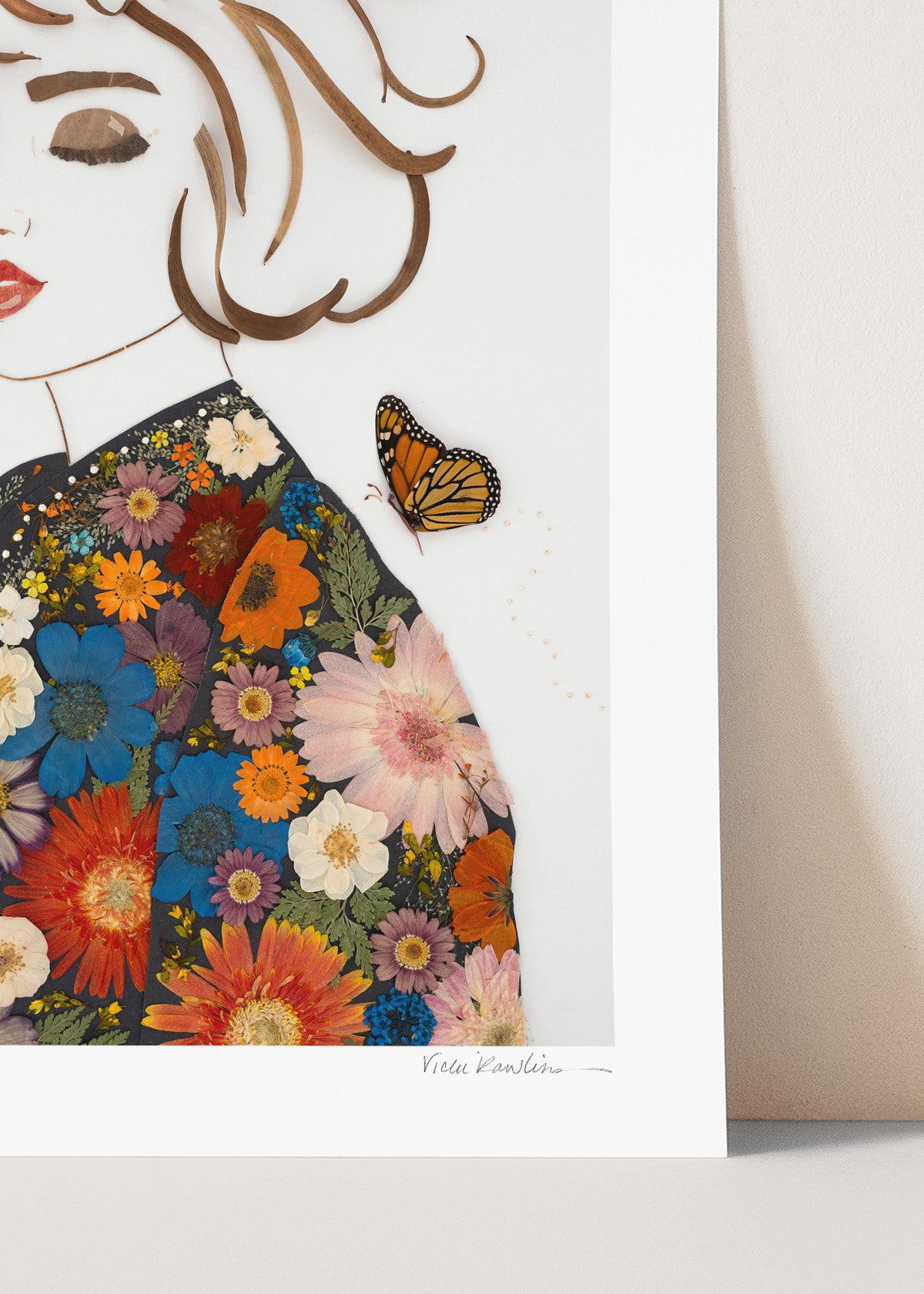 "Just Breathe" Flower Print