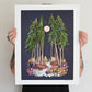"Oh, Deer!" Flower Print