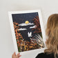 "Night Owl" Flower Print
