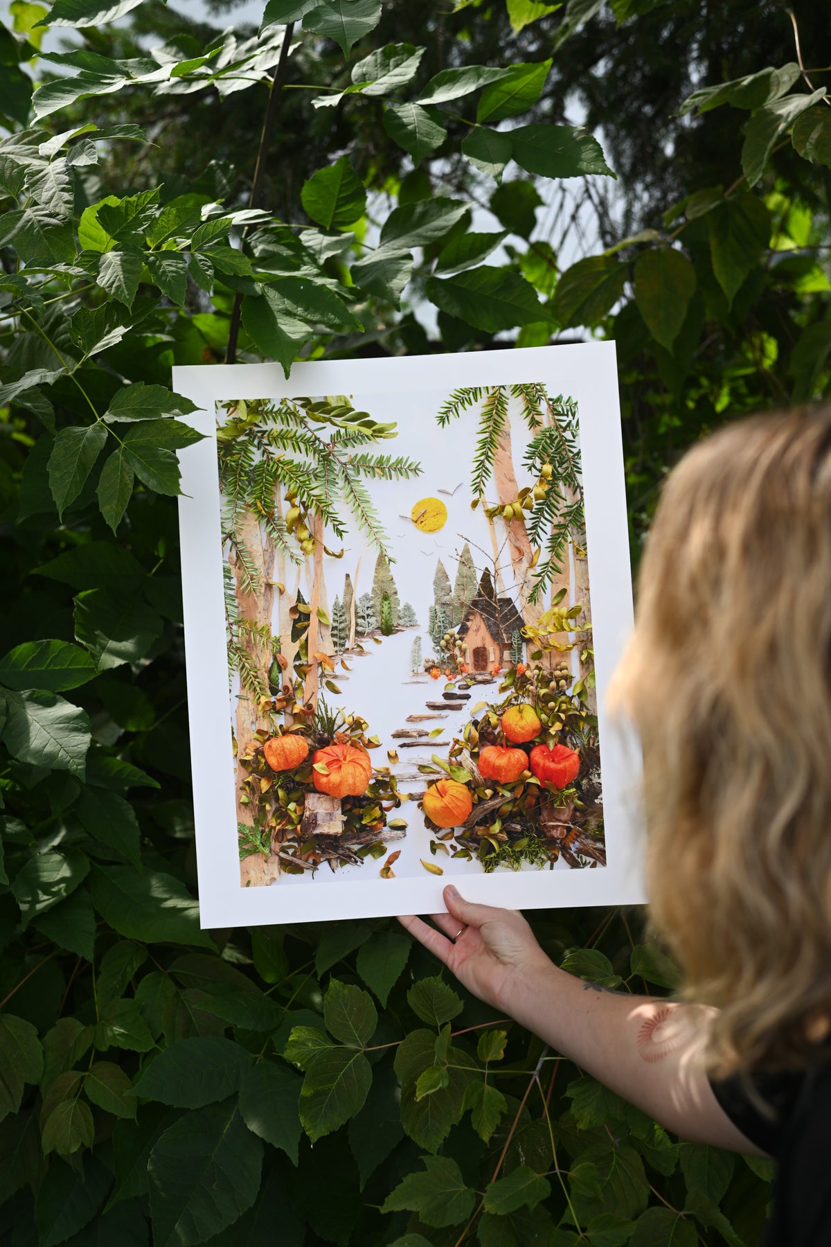 "Pumpkin Patch" Flower Print