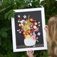 "Goldfinger" Flower Print