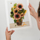"Face the Sun" Flower Print