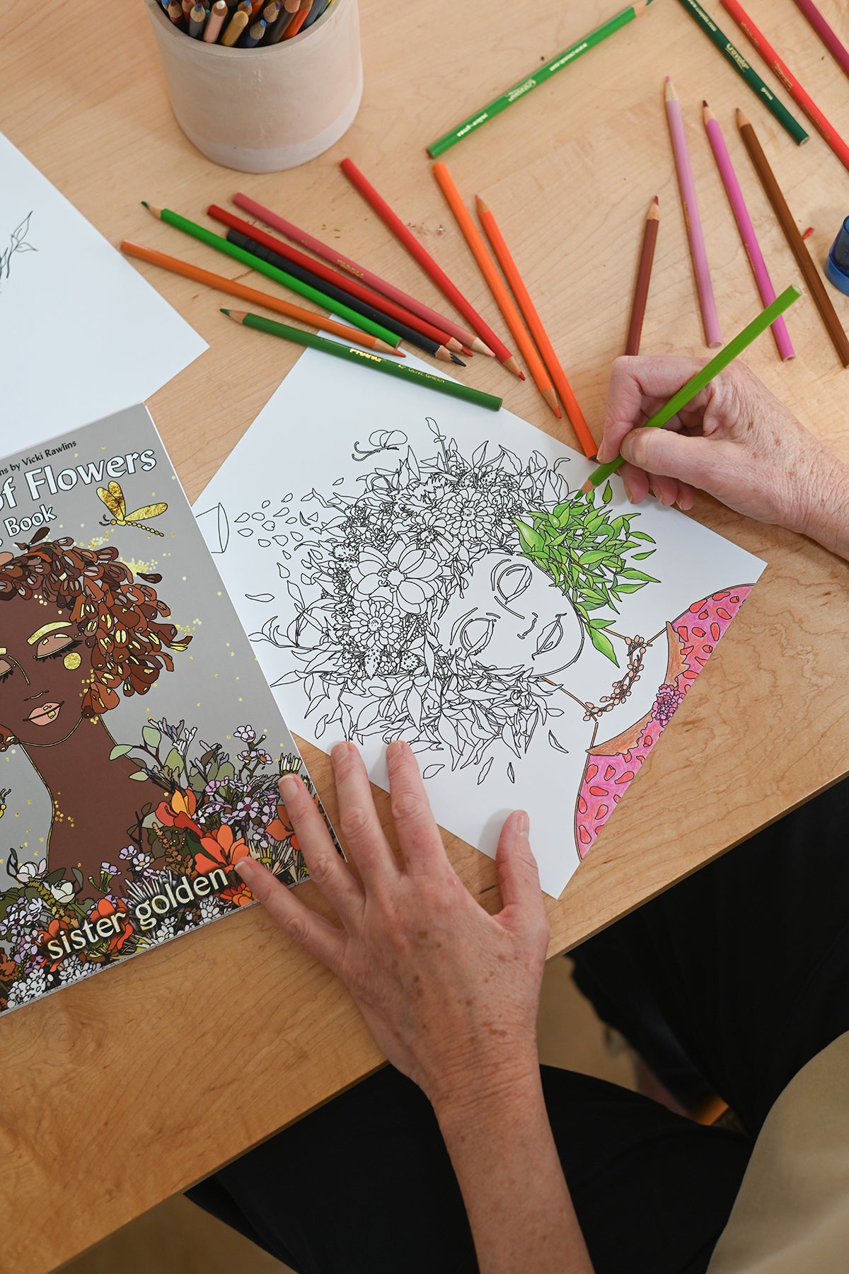 The Power of Flowers Coloring Book