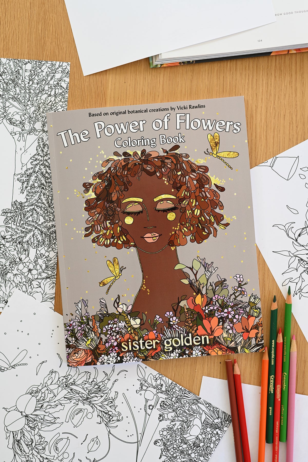 The Power of Flowers Coloring Book