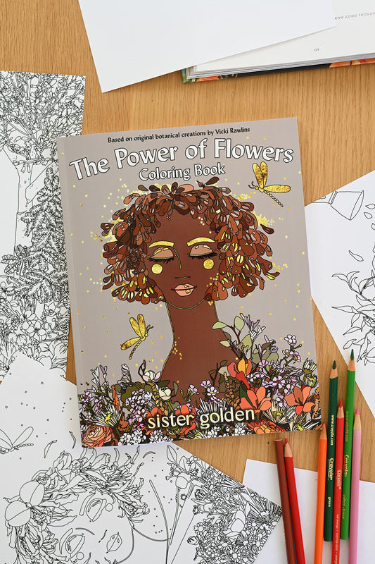 The Power of Flowers Coloring Book