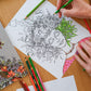 The Power of Flowers Coloring Book