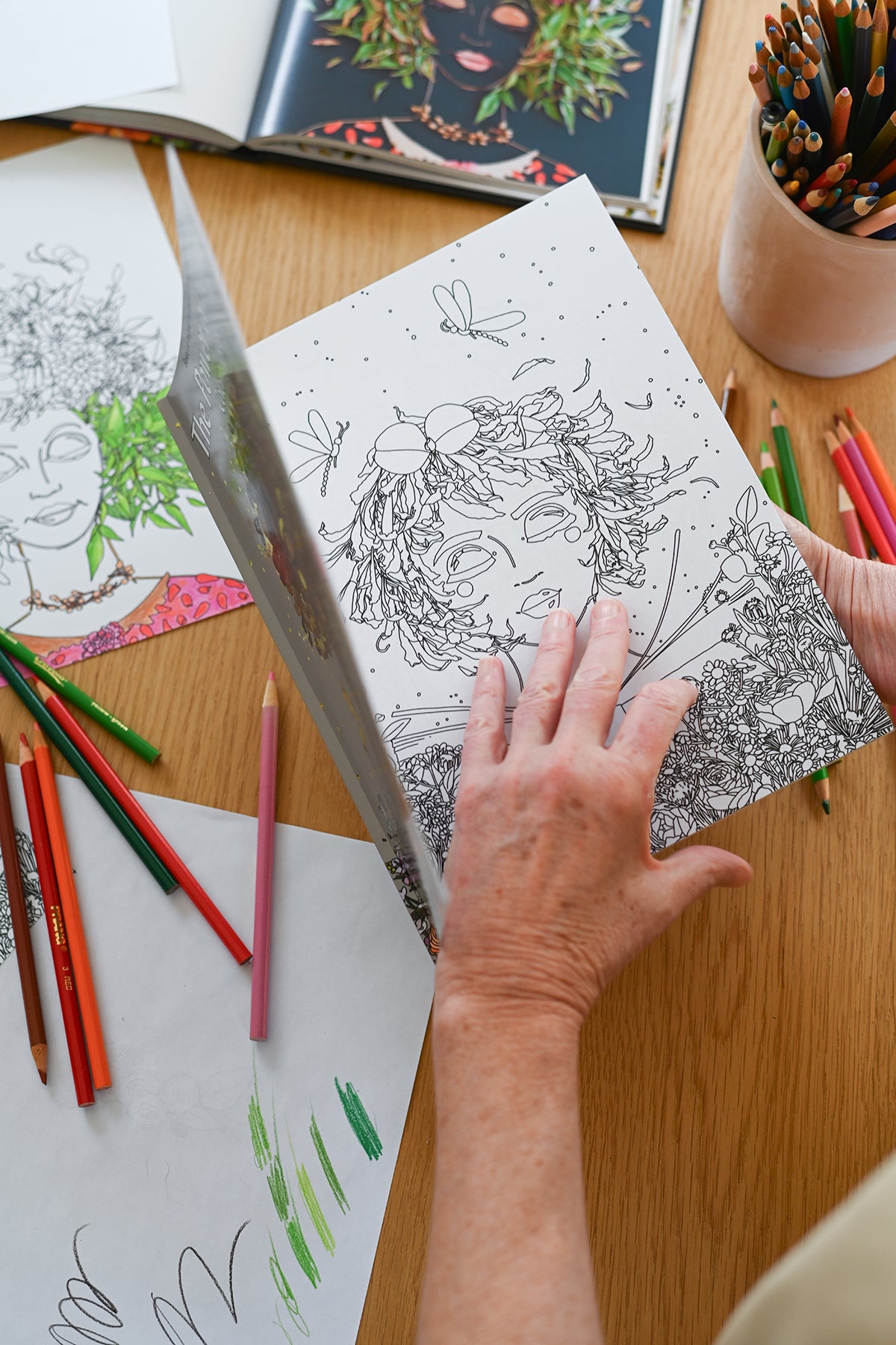 The Power of Flowers Coloring Book
