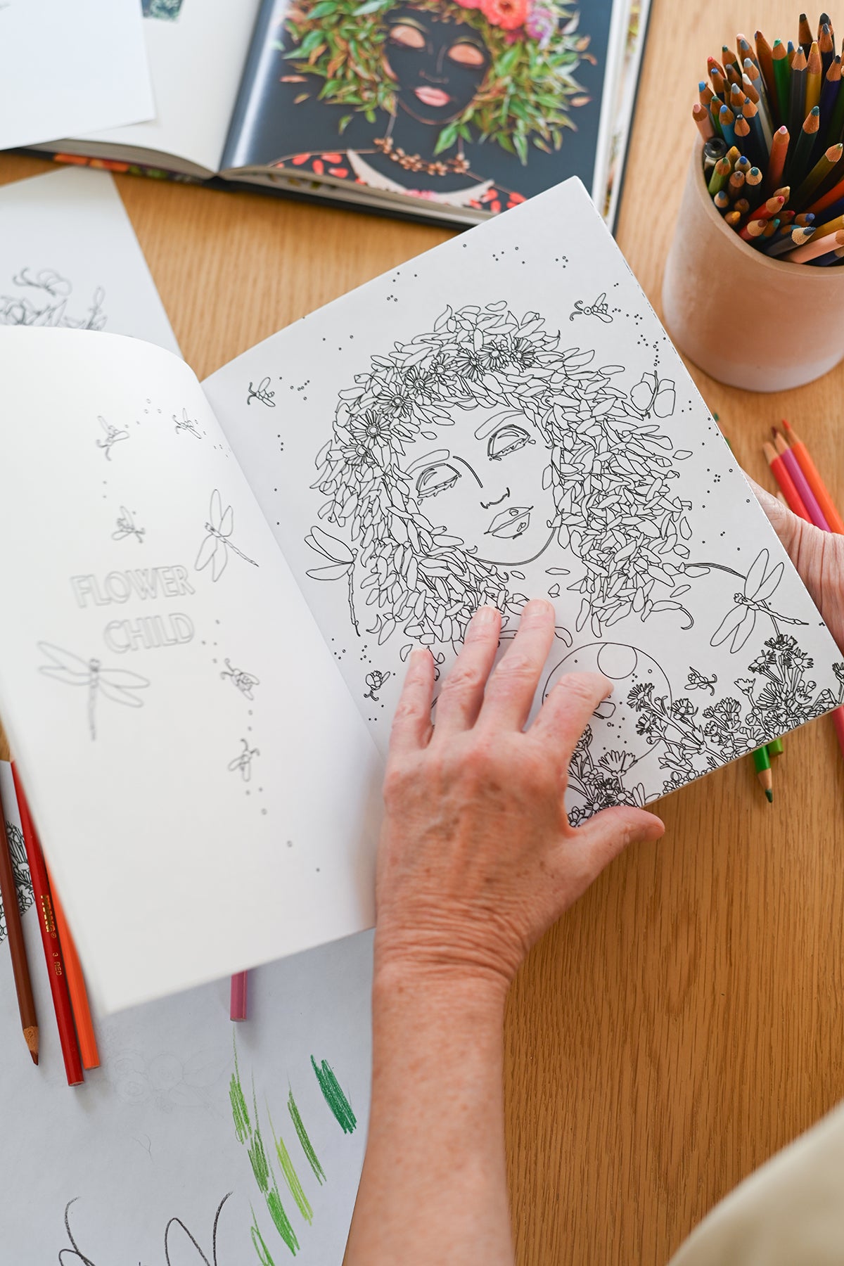 The Power of Flowers Coloring Book