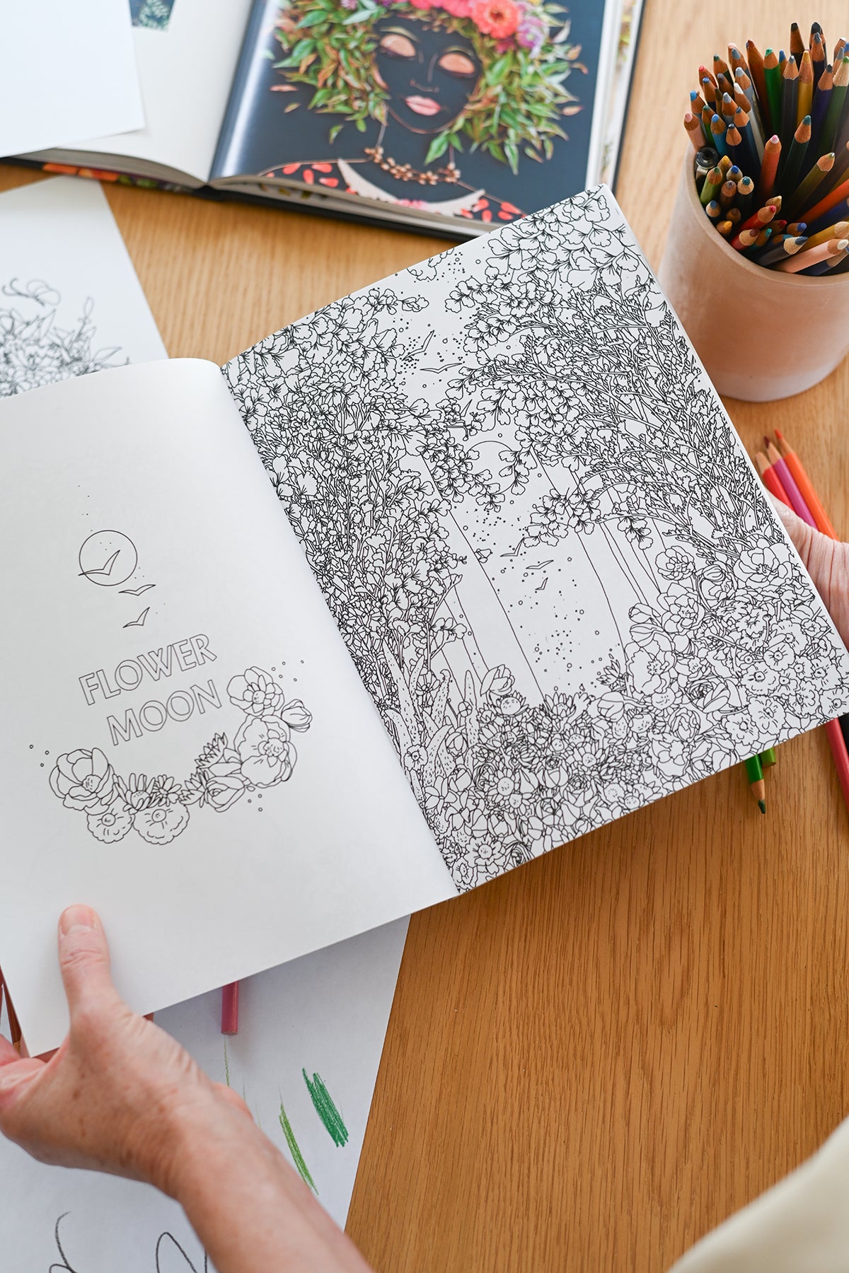 The Power of Flowers Coloring Book