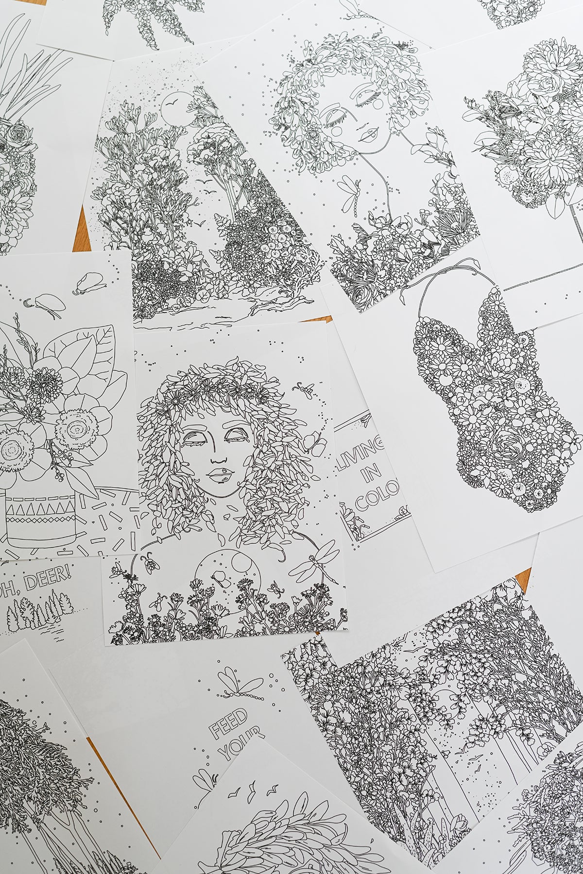 The Power of Flowers Coloring Book