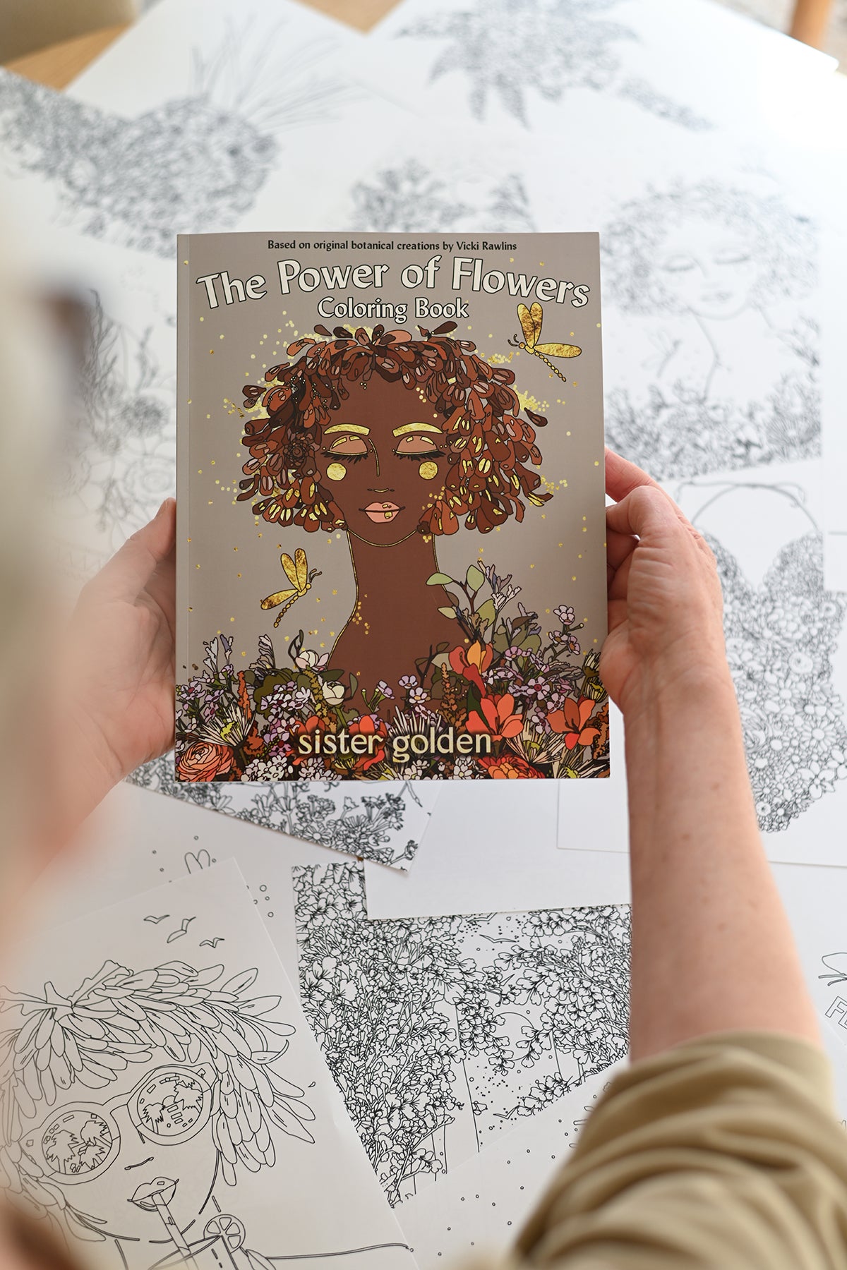 The Power of Flowers Coloring Book