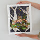 "Mushroom Inn" Flower Print