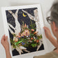 "Mushroom Inn" Flower Print