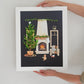 "Fireside Friends" Flower Print
