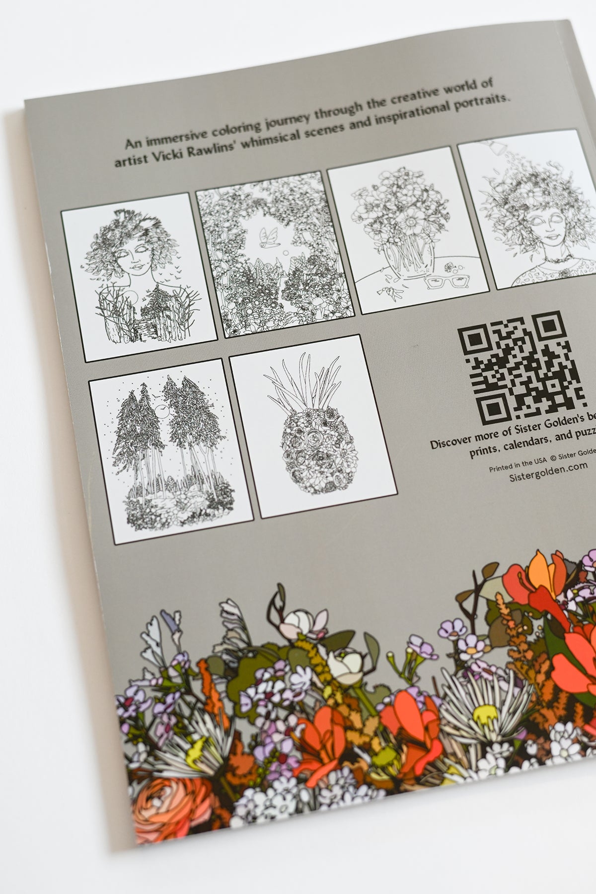 The Power of Flowers Coloring Book