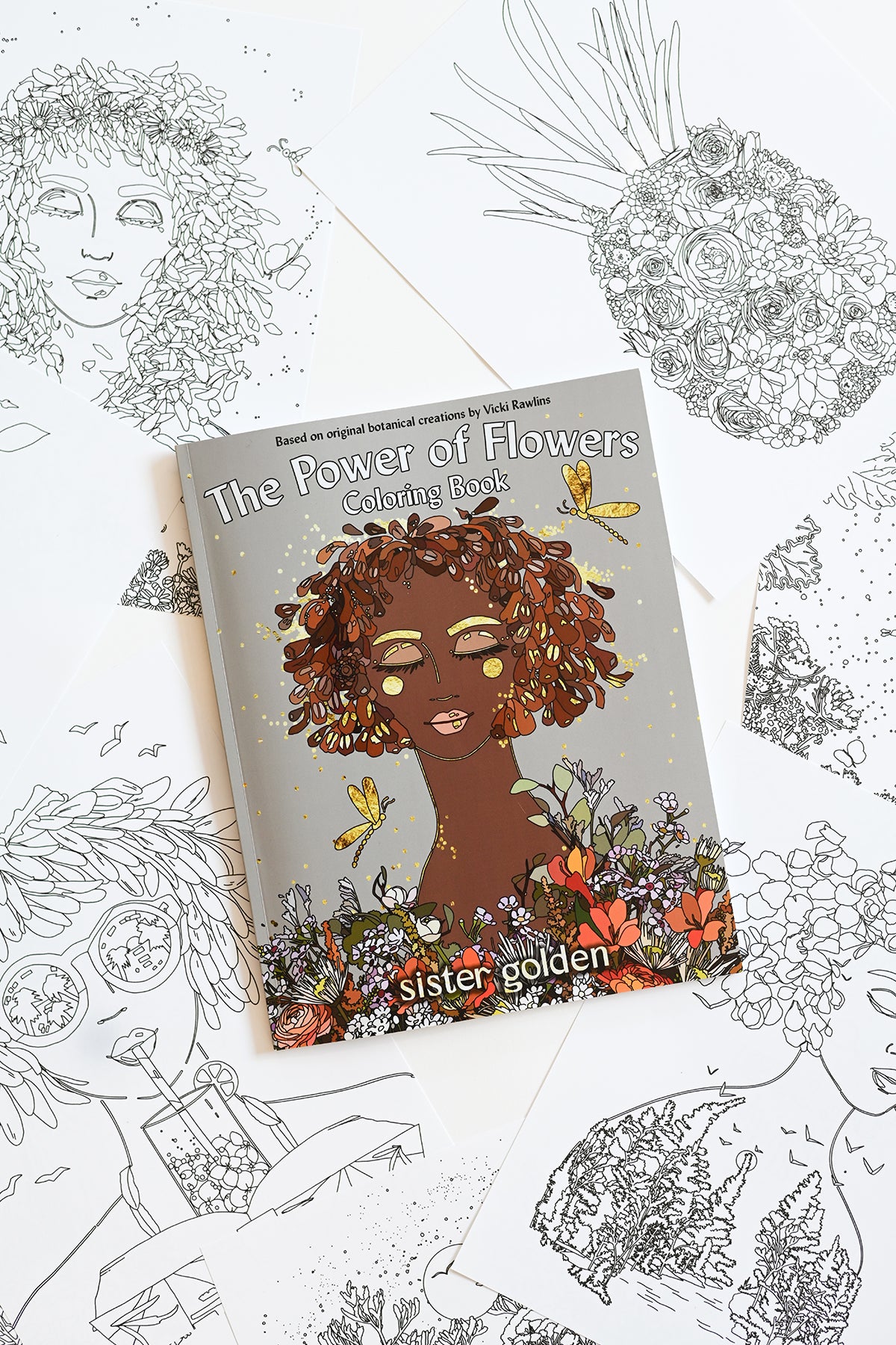 The Power of Flowers Coloring Book