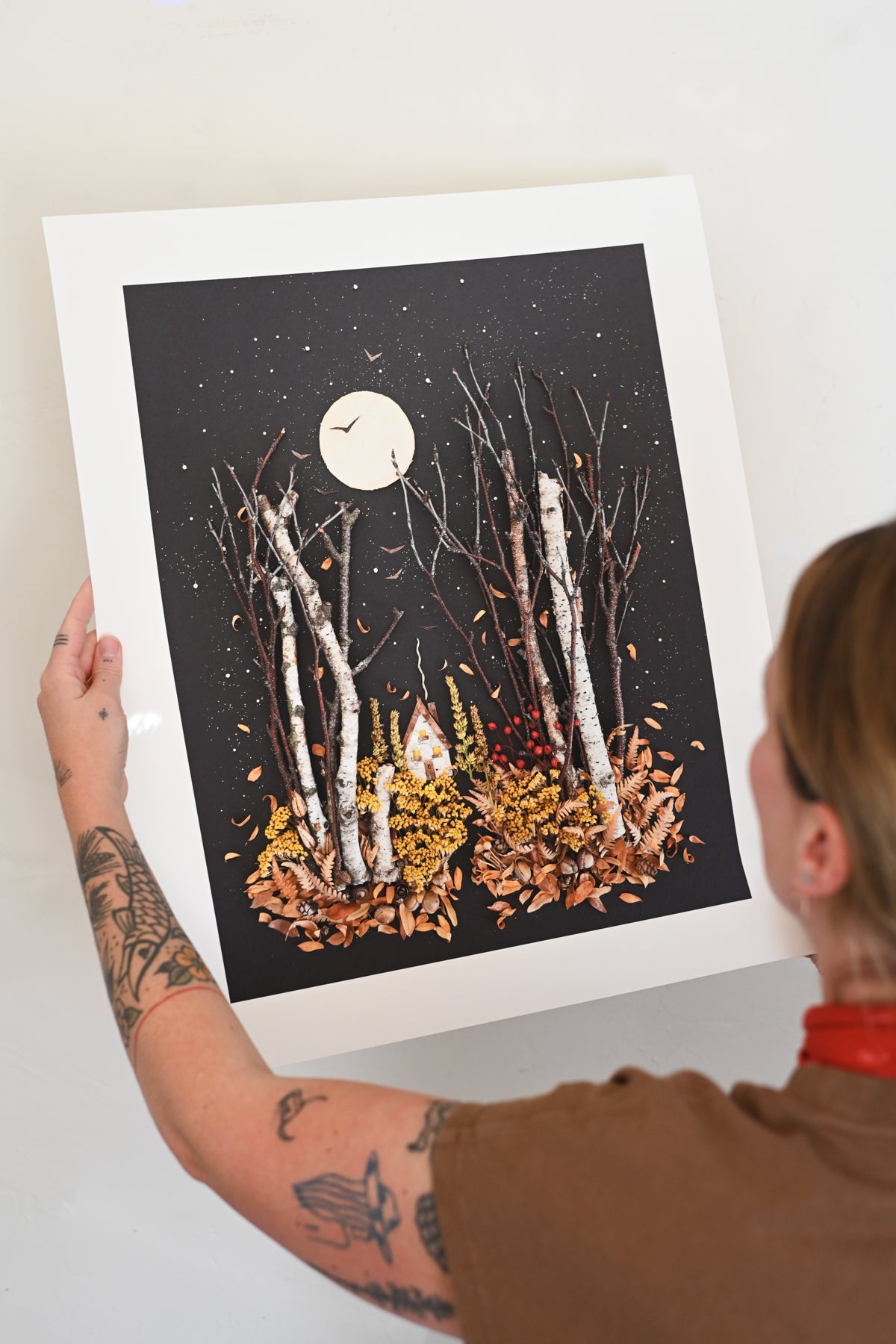 "November" Flower Print