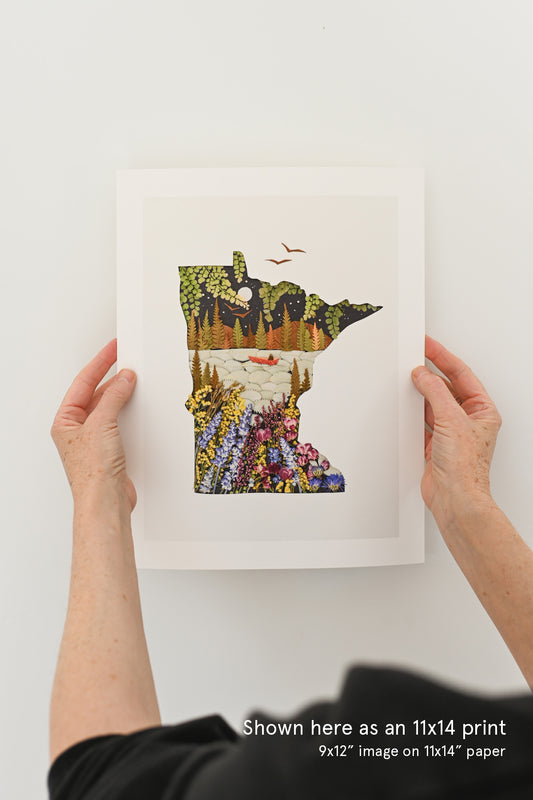 "Minnesota" Flower Print