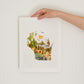 "Wisconsin" Flower Print