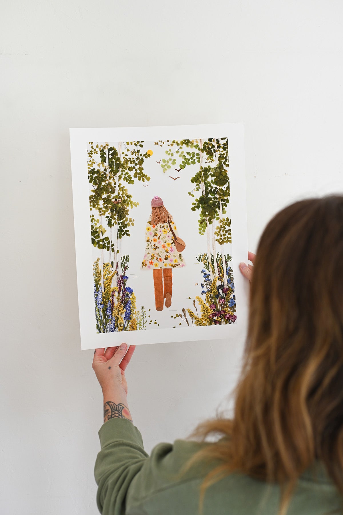 "One Step" Flower Print