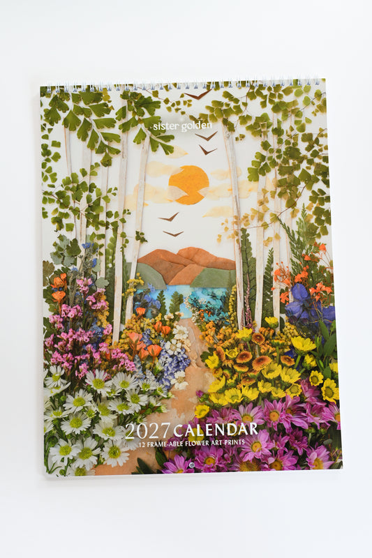 2027 Flower Art Calendar